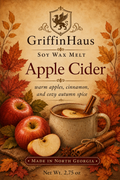 Apple Cider Wax Melt | Warm Apple & Cinnamon Spice Scent