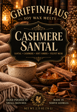 Cashmere Santal Wax Melt | Soft Amber & Velvet Musk Scent