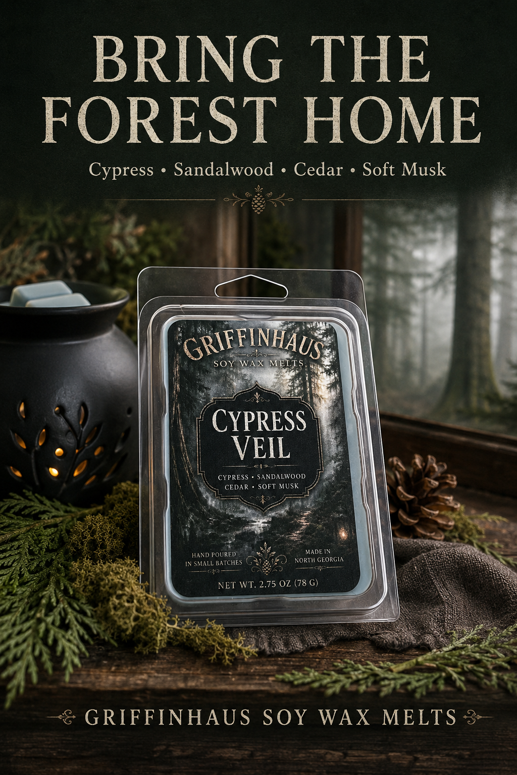 Cypress Veil Wax Melt