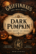 Dark Pumpkin warm spice Soy Wax Melt