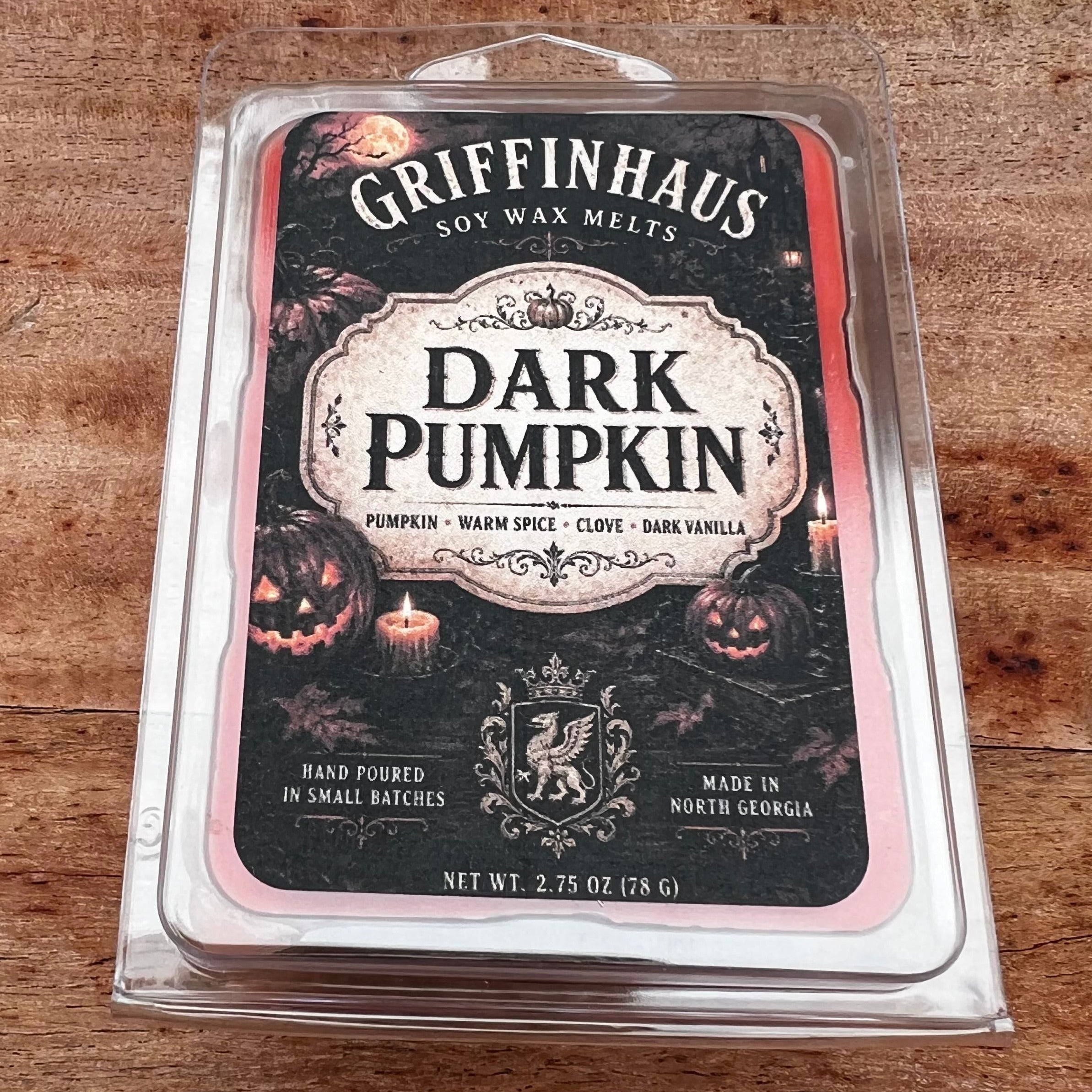 Dark Pumpkin warm spice Soy Wax Melt