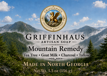 Mountain Remedy Soap | Tea Tree, Goat Milk & Charcoal with Tallow