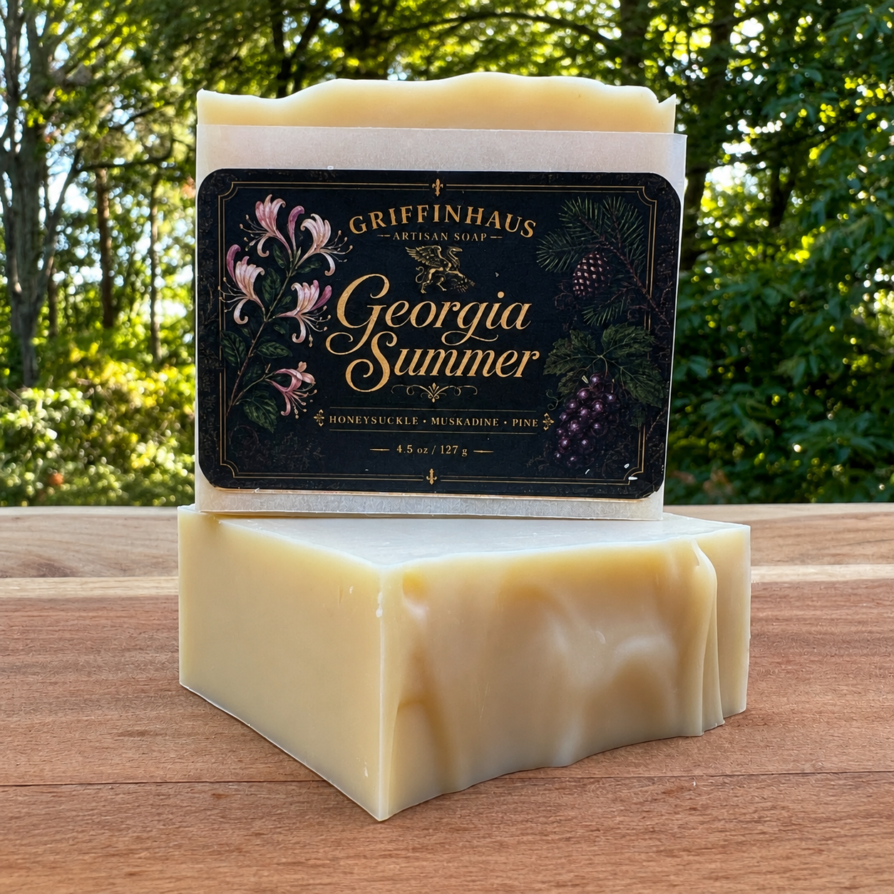Honeysuckle & Muscadine Grape Soap Bar — Georgia Summer | Handmade Natural Soap